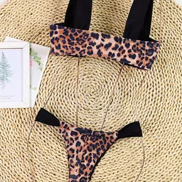 LULU & SKY Animal Printed Swim Bikini Set image 2