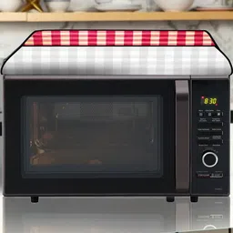 The Furnishing Tree PVC Waterproof Microwave Oven Cover Compatible for LG 20 L Solo MS2043DB Plaid image 5