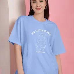 NATRIS Women Mauve Cotton Tshirts-image-15