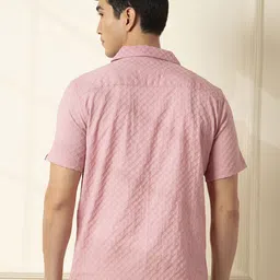 WROGN Men Comfort Cuban Collar Textured Cotton Casual Shirt image 2
