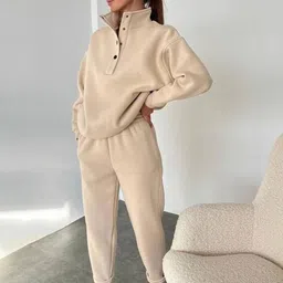 Mast & Harbour High Neck Sweatshirt With Trouser Co-Ords-picture-24