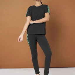 DTR FASHION Round Neck Sweatshirt With Joggers-image-67