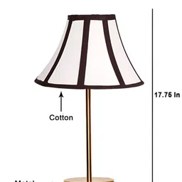 Aura White Metal Traditional Frusturical Shaped Table Lamp-picture-36