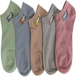 CAVENDERS Women Pack Of 5 Patterned Ankle-Length Socks-picture-48