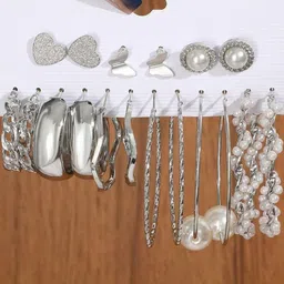 Vembley Geometric Hoop Earrings image 5