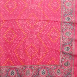 Nayam By Lakshita Women Bandhani Printed Mirror Work Kurta with Trousers & Dupatta image 2