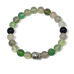 gems guru Buddha Fluorite Stone Bracelet for Peace & Healing | Spiritual Energy Bracelet-picture-55