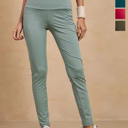 COLOR CAPITAL Women Pack of 4 Skin Fit Antimicrobial Sports Tights-image-56