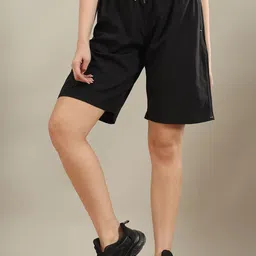 bearbrother Women Solid Mid-Rise Shorts-picture-28