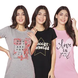 TRENDY WORLD Women Cotton Tshirts-image-12
