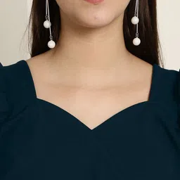 Tromko Pack of 2 Casual Regular Sleeves SolidPuff Sleeve image 4