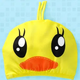 yellow bee Yellowbee Swimming Shorts With Duck Print Cap - Yellow image 4