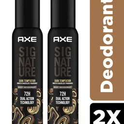 AXE Pack of 2 Signature Dark Temptation Body Spray For Men - 154ml Each image 4