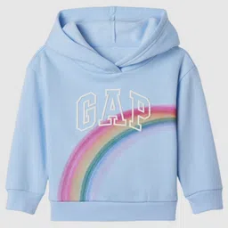 GAP Girls Graphic Printed Relaxed Fit Hooded Sweatshirt-image-79