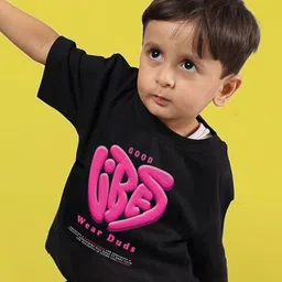 WEARDUDS Unisex Typography Printed Round Neck Cotton Relaxed Fit T-shirt-image-24