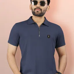 VeBNoR Self Design Polo Collar T-Shirt-picture-13