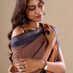 all about you Woven Design Zari Saree image 5