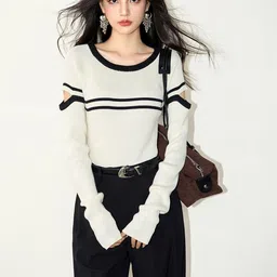 JC Collection Women Striped Pullover-picture-30