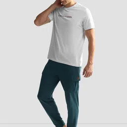 U.S. Polo Assn. Men Pack Of 2 Printed Pure Cotton Lounge T-Shirts image 5