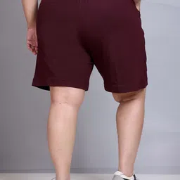 CUPID Women Plus Size Mid-Rise Regular Shorts image 4