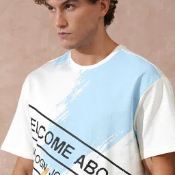 WROGN Typography Printed Pure Cotton Relaxed Fit T-shirt image 2