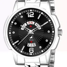 PERUCCI Men Brass Embellished Dial & Stainless Steel Bracelet Style Straps Analogue Watch WATHADE5SQYMGVNE-image-88