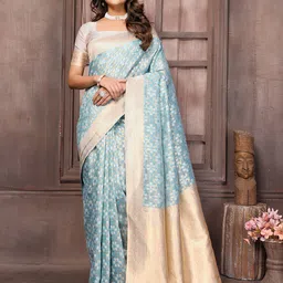 KALINI Ethnic Motifs Zari Saree-picture-23