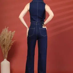 plusS Shirt Collar Pure Cotton Top With Trousers image 4