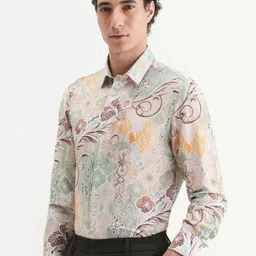 RARE RABBIT Men Printed Casual Shirt image 4
