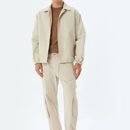 Koton Men Striped Tailored Jacket with Embroidered image 5