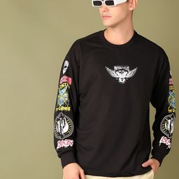 V-Mart Men Typography Boxy T-shirt-picture-6