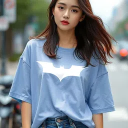 TOGS & TERRE Women Graphic Printed Round Neck Cotton Oversized T-shirt-picture-11
