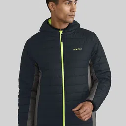 BOLDFIT Men Colourblocked Lightweight Outdoor Puffer Jacket-picture-31