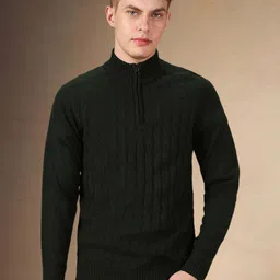 Dennis Lingo Men Mock Collar Long Sleeves Pullover image 1