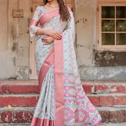 ALMAARI FASHION Woven Design Art Silk Zari Banarasi Saree With Unstitched Blouse Piece-picture-40