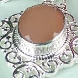 Zhupuk Silver-Plated Crystals Studded Oval Shaped Drop Earrings image 2