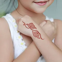 VOORKOMS Kid Safe Mehndi Stencil Stickers for Artistic Exploration and Cultural Learning image 4