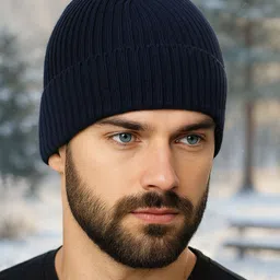 SZN Men Solid Self Design Beanie-image-96