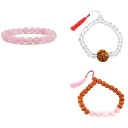 Divine souvenirs Unisex Set Of 3 Artificial Beaded Elasticated Bracelets-picture-39