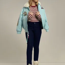 Vero Moda Girls Straight Fit Mid-Rise Stretchable Jeans-picture-19