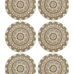 ROUGH ROAD STORE Set Of 6 Cotton Round Table Placemats-picture-16