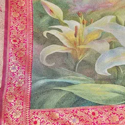 DIVASTRI Woven Design Silk Blend Saree image 4