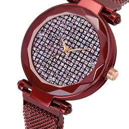 Gopal Shopcart Unisex Embellished Regular Analogue Watch With Bracelet - GR_379 Zari Queen image 2