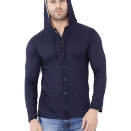BEYOU FASHION Men Hooded Slim Fit Cotton T-shirt-image-10