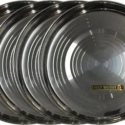 shini lifestyle Steel wali Plate, khane ki thali, dinner plate, lunch plate, laser design plate Dinner Plate-picture-31