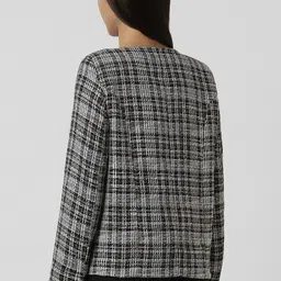 van heusen Women Checkered Single Breasted Casual Blazer image 3