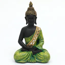 vedas Myat Buddha Decor in Green Color image 3