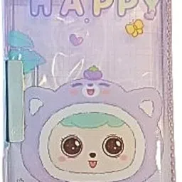 nazaars Double Compartment Pencil Box, Button Enabled Storages and Sharpener for Kids cute rabbit Art Plastic Pencil Box image 1