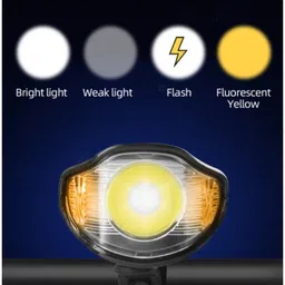 reshne Smart Cyclo computer 3 in 1 USB Rechargeable FRONT headlight LED Front Light image 4