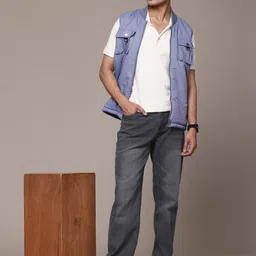 roadster Men Straight Fit Mid Rise Grey Jeans image 5